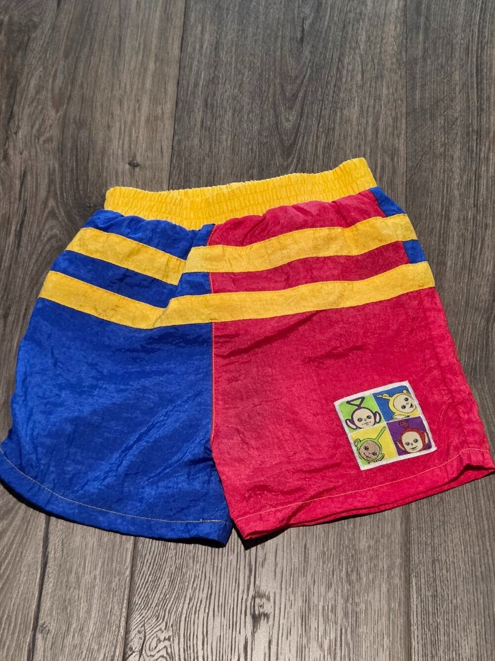 Rare!! Vintage Y2K 1998 Teletubbies Swim Trunks 24M Beach Shorts Bathing Suit